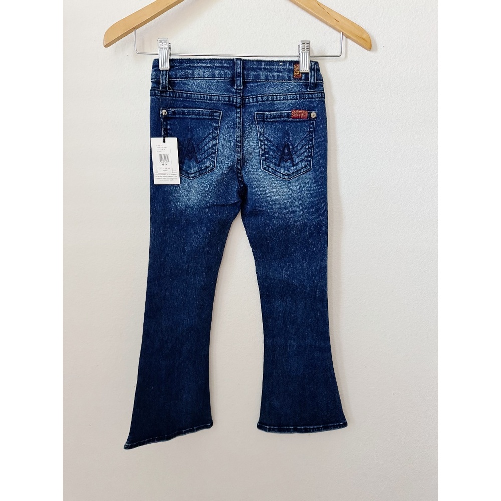 NWT 7 for all mankind A pocket flare denim jeans Girls 6X